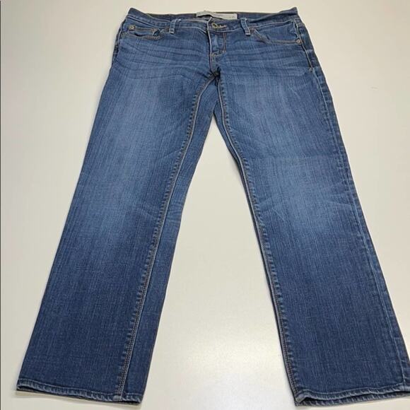 ABERCROMBIE & FITCH Women's 0 / 25 Short Perfect Stretch Blue Jeans - Picture 4 of 4